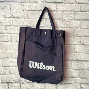70s Wilson Blue Tennis Hand Tote Laptop Book Vintage Bag